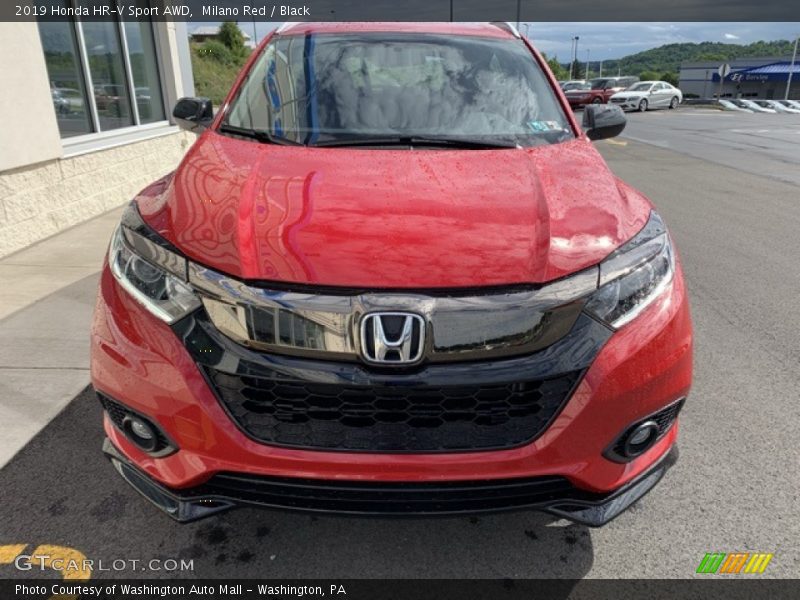 Milano Red / Black 2019 Honda HR-V Sport AWD