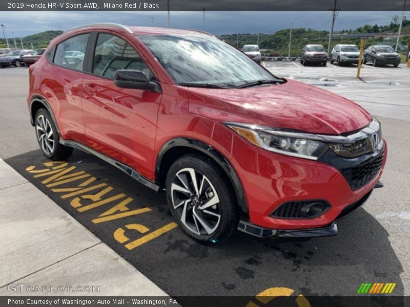 Milano Red / Black 2019 Honda HR-V Sport AWD