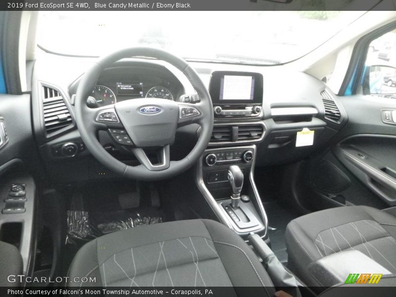 Blue Candy Metallic / Ebony Black 2019 Ford EcoSport SE 4WD