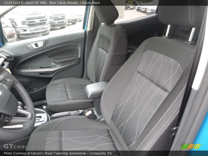 Blue Candy Metallic / Ebony Black 2019 Ford EcoSport SE 4WD