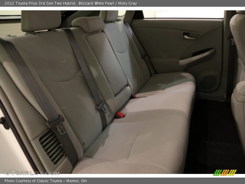 Blizzard White Pearl / Misty Gray 2012 Toyota Prius 3rd Gen Two Hybrid