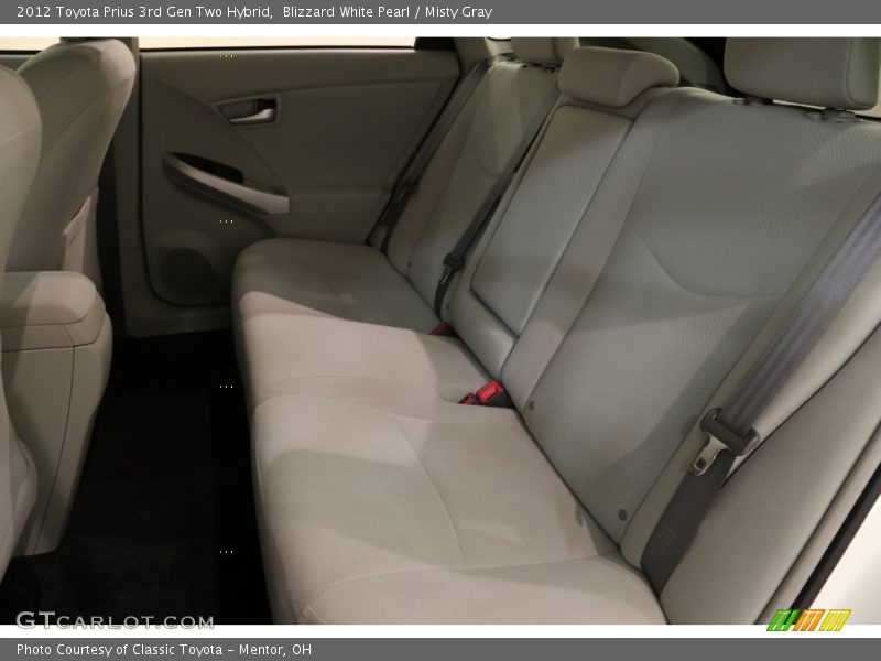 Blizzard White Pearl / Misty Gray 2012 Toyota Prius 3rd Gen Two Hybrid