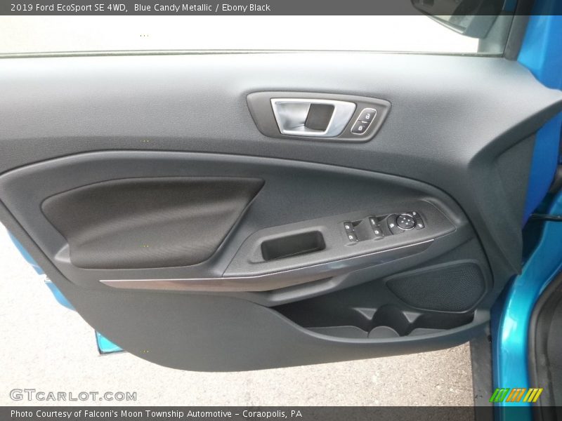Blue Candy Metallic / Ebony Black 2019 Ford EcoSport SE 4WD