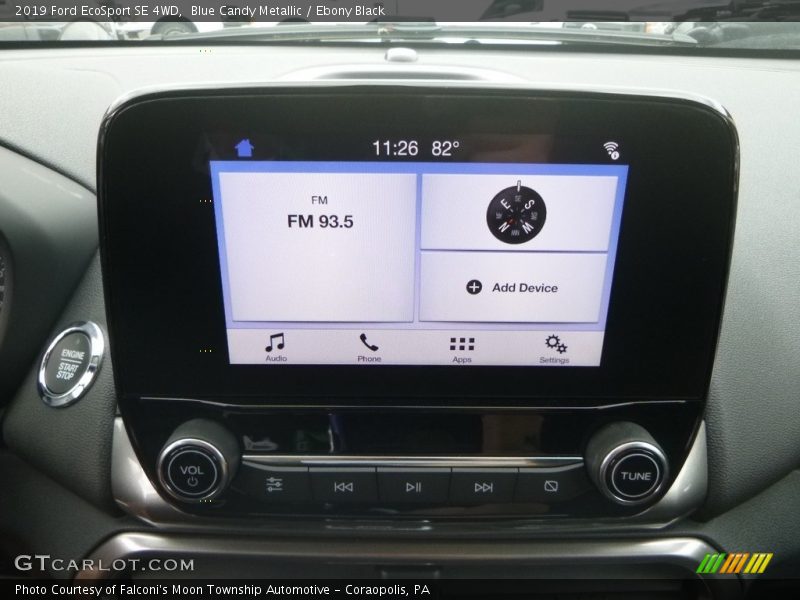Blue Candy Metallic / Ebony Black 2019 Ford EcoSport SE 4WD
