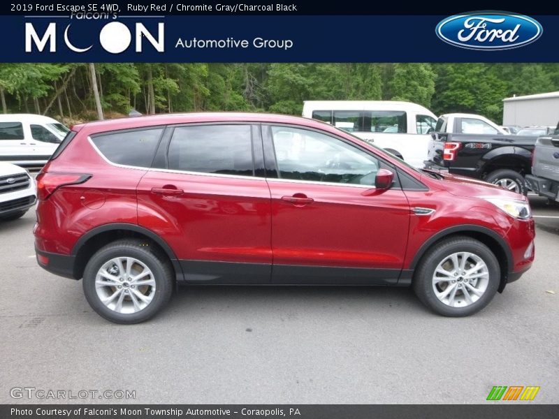 Ruby Red / Chromite Gray/Charcoal Black 2019 Ford Escape SE 4WD