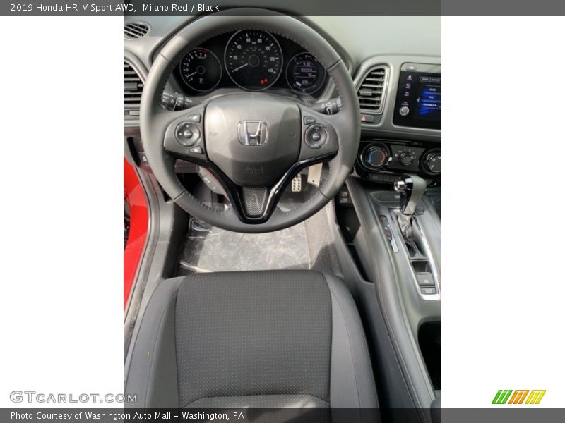 Milano Red / Black 2019 Honda HR-V Sport AWD