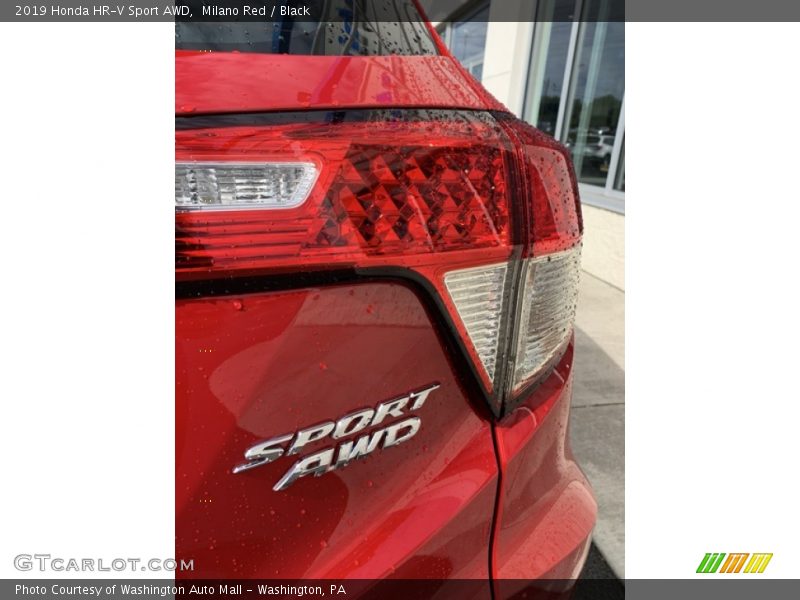 Milano Red / Black 2019 Honda HR-V Sport AWD