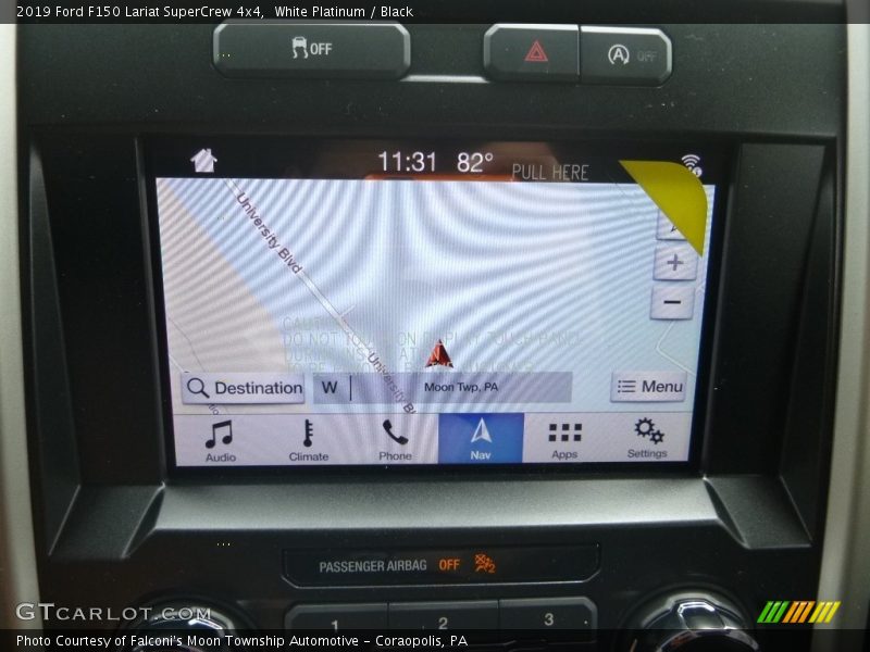 White Platinum / Black 2019 Ford F150 Lariat SuperCrew 4x4