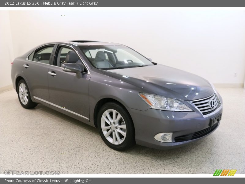 Nebula Gray Pearl / Light Gray 2012 Lexus ES 350