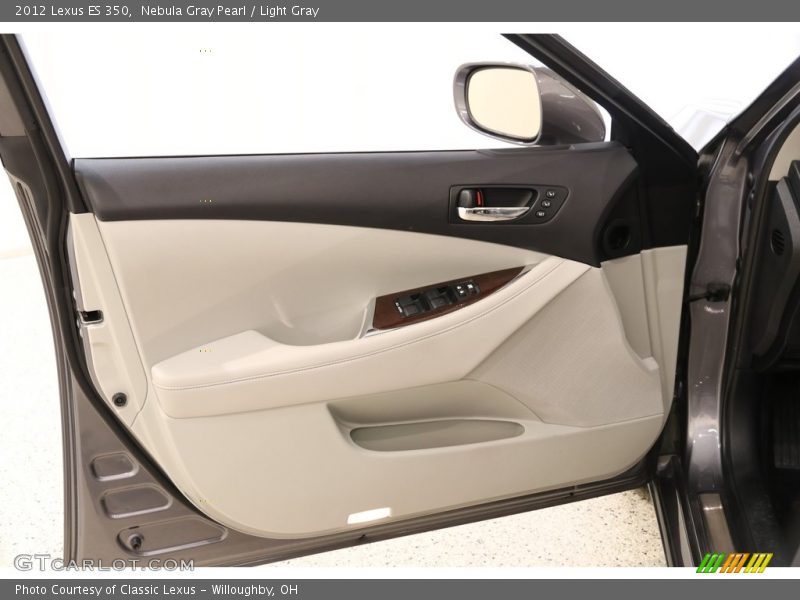 Nebula Gray Pearl / Light Gray 2012 Lexus ES 350