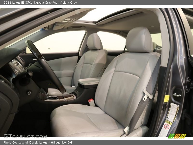 Nebula Gray Pearl / Light Gray 2012 Lexus ES 350