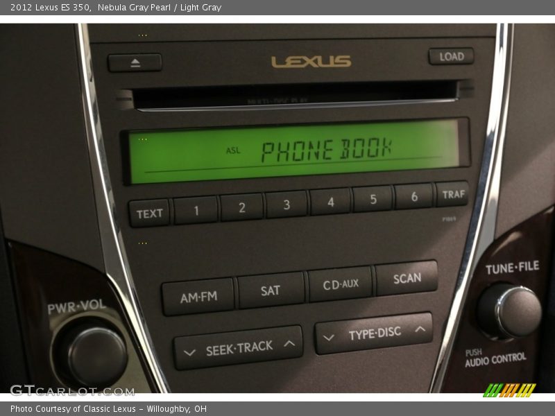Nebula Gray Pearl / Light Gray 2012 Lexus ES 350