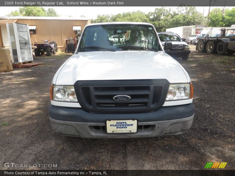 Oxford White / Medium Dark Flint 2005 Ford Ranger XL Regular Cab