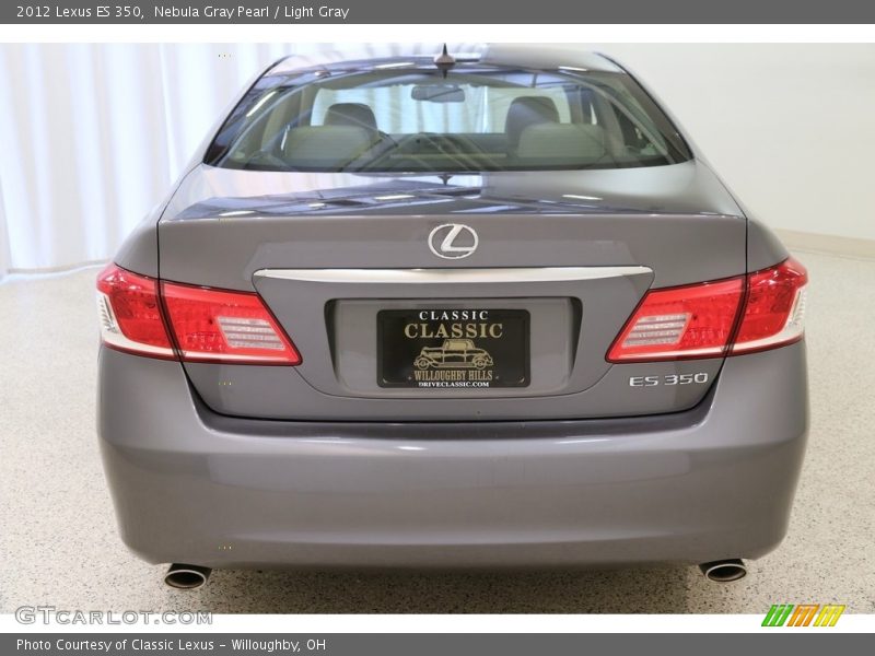 Nebula Gray Pearl / Light Gray 2012 Lexus ES 350