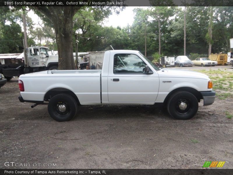 Oxford White / Medium Dark Flint 2005 Ford Ranger XL Regular Cab