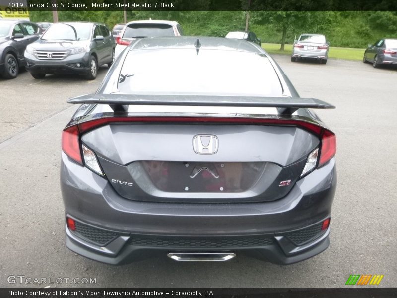 Modern Steel Metallic / Black 2019 Honda Civic Si Coupe