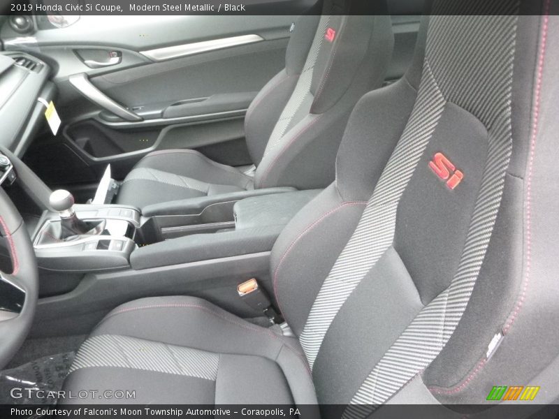 Modern Steel Metallic / Black 2019 Honda Civic Si Coupe