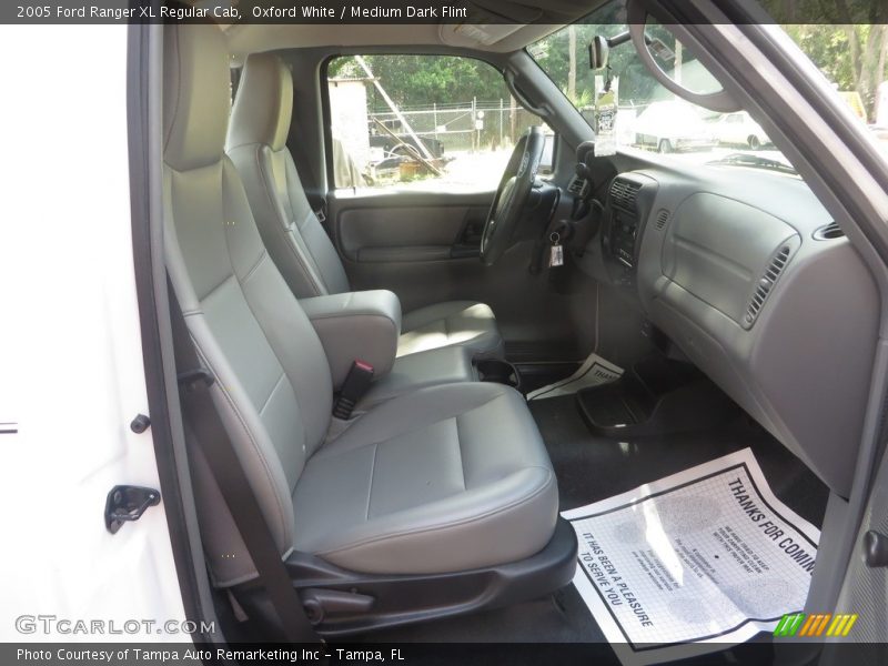 Oxford White / Medium Dark Flint 2005 Ford Ranger XL Regular Cab