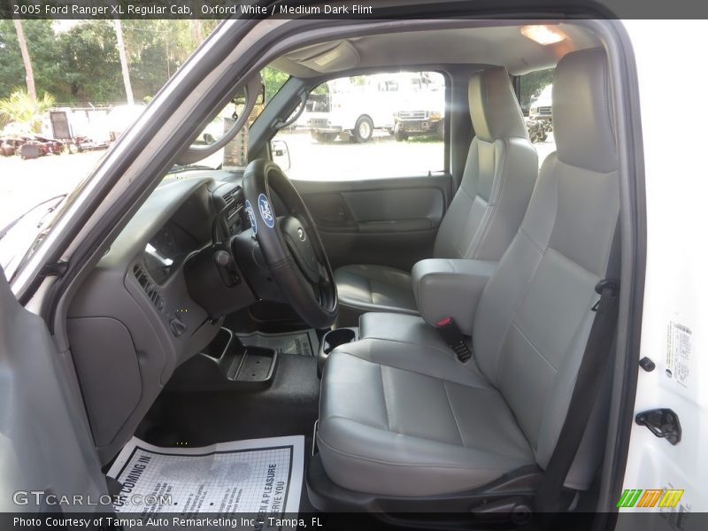 Oxford White / Medium Dark Flint 2005 Ford Ranger XL Regular Cab