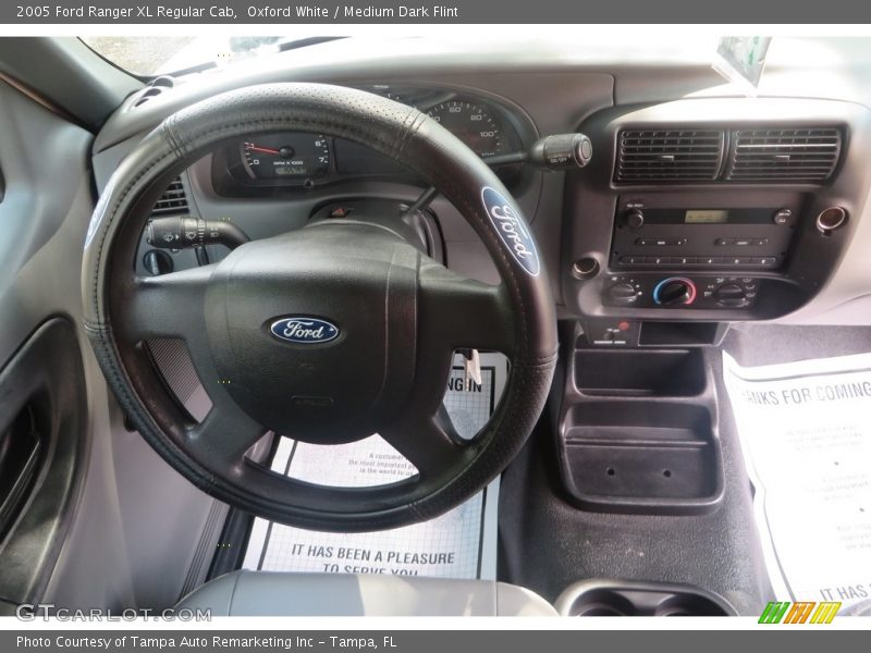 Oxford White / Medium Dark Flint 2005 Ford Ranger XL Regular Cab