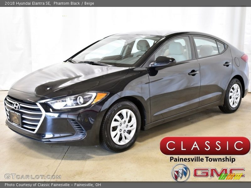 Phantom Black / Beige 2018 Hyundai Elantra SE