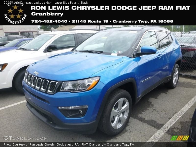 Laser Blue Pearl / Black 2019 Jeep Compass Latitude 4x4