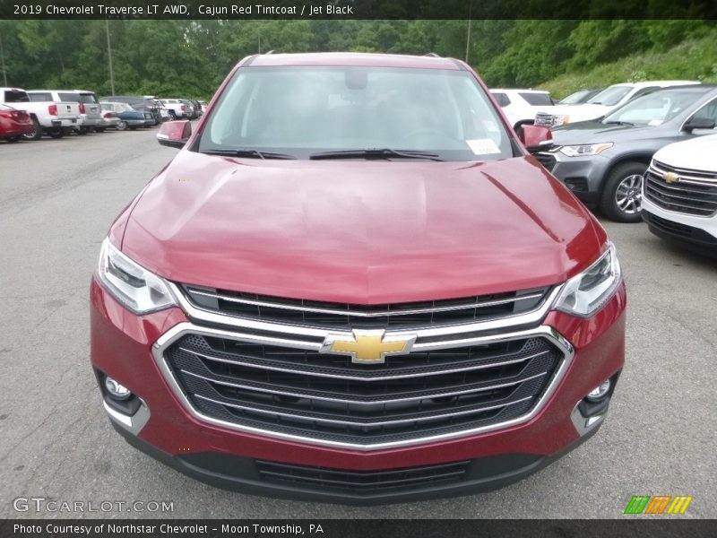 Cajun Red Tintcoat / Jet Black 2019 Chevrolet Traverse LT AWD