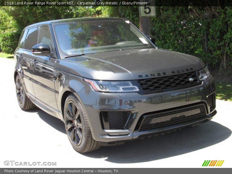 Carpathian Grey Metallic / Ebony/Pimento 2019 Land Rover Range Rover Sport HST