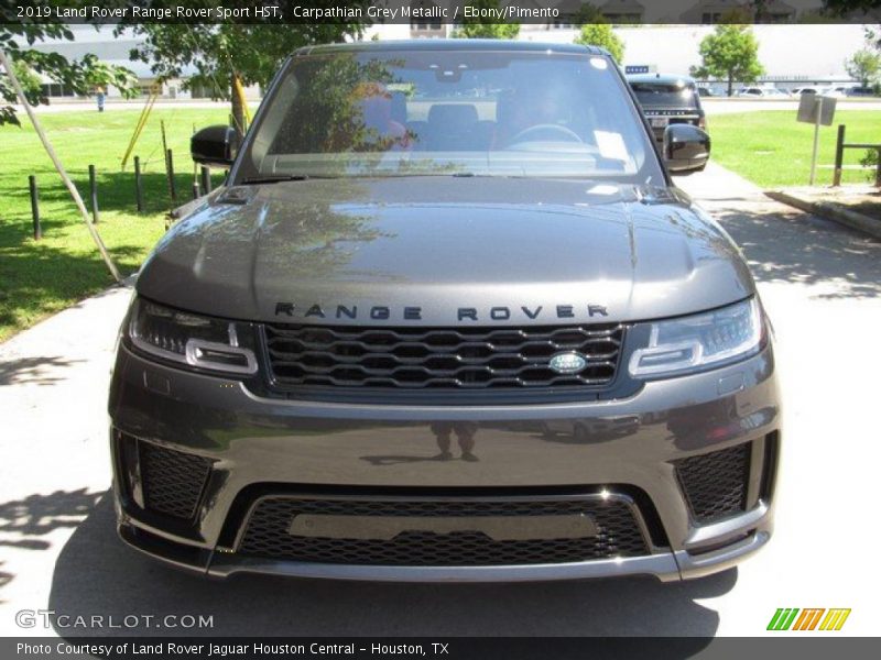 Carpathian Grey Metallic / Ebony/Pimento 2019 Land Rover Range Rover Sport HST