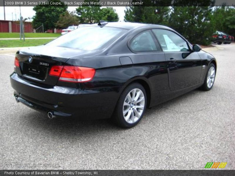 Black Sapphire Metallic / Black Dakota Leather 2009 BMW 3 Series 335xi Coupe