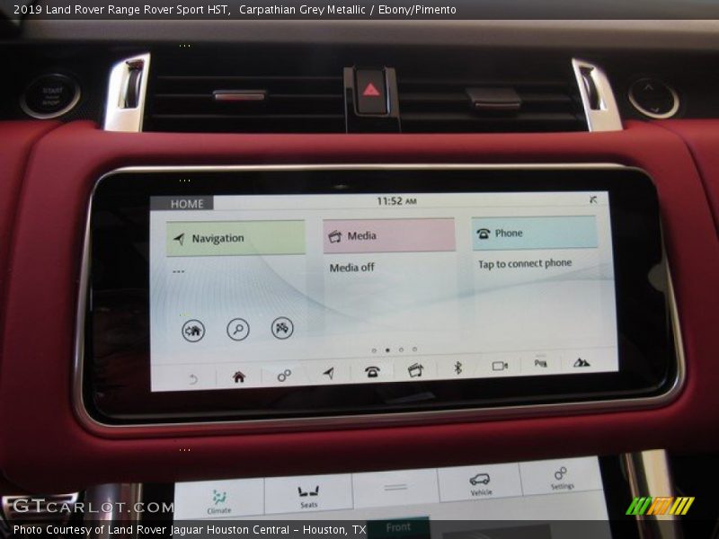 Controls of 2019 Range Rover Sport HST