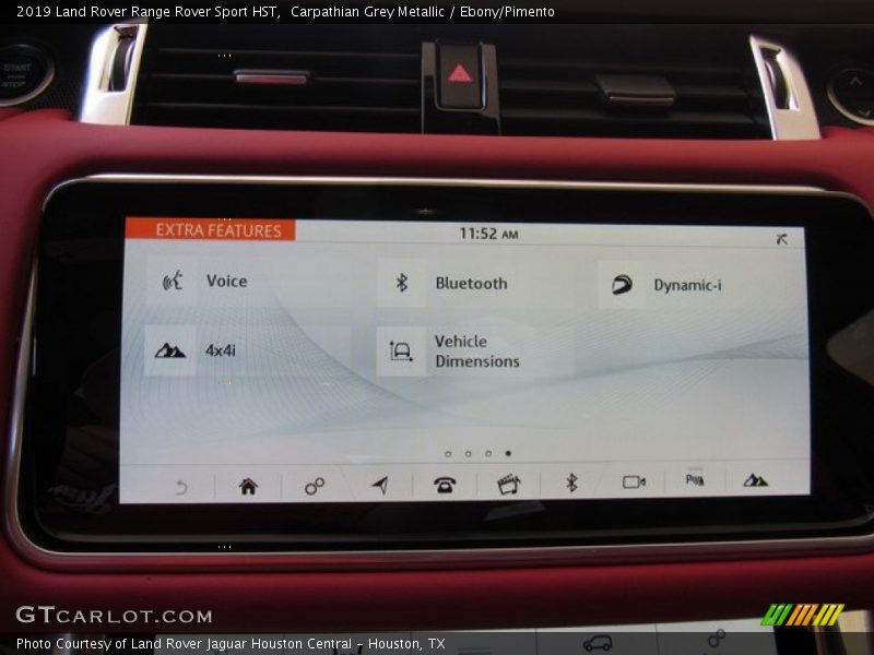 Controls of 2019 Range Rover Sport HST