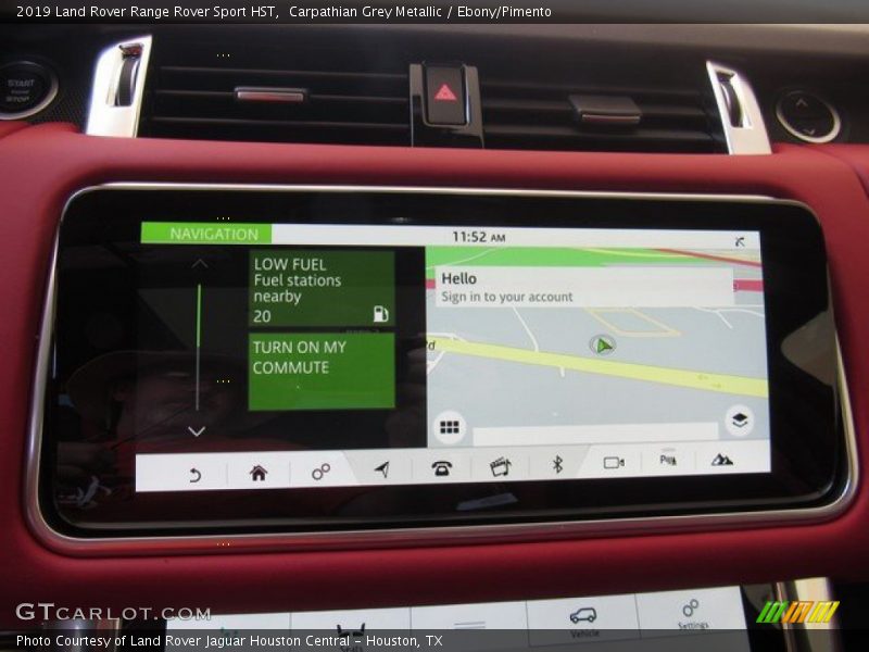 Navigation of 2019 Range Rover Sport HST