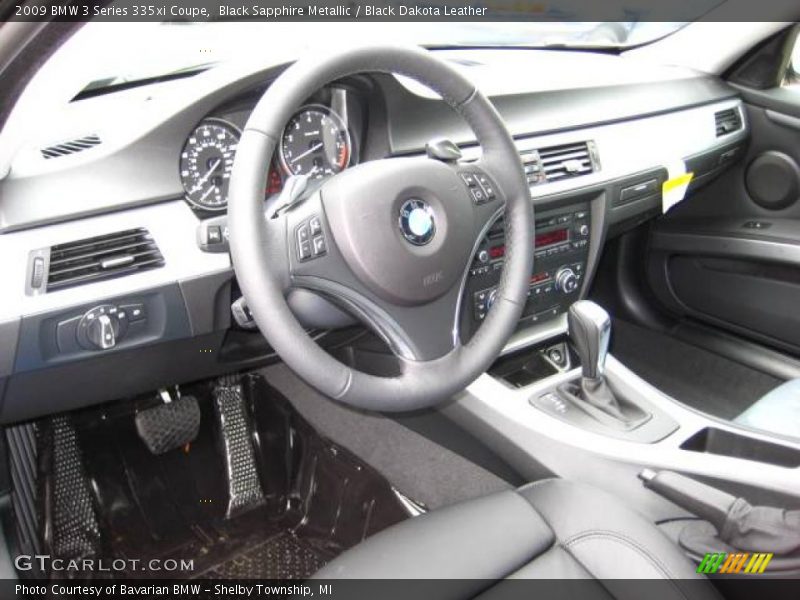 Black Sapphire Metallic / Black Dakota Leather 2009 BMW 3 Series 335xi Coupe