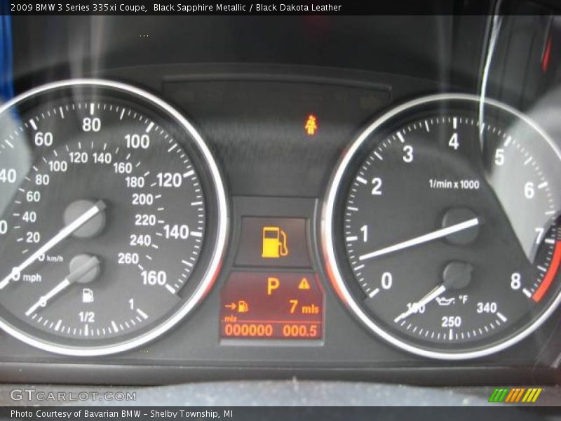 Black Sapphire Metallic / Black Dakota Leather 2009 BMW 3 Series 335xi Coupe