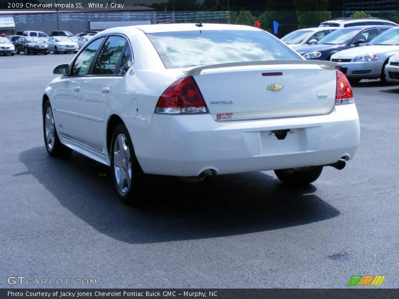 White / Gray 2009 Chevrolet Impala SS