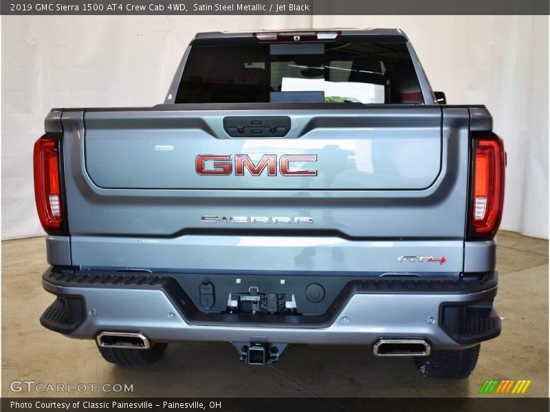 Satin Steel Metallic / Jet Black 2019 GMC Sierra 1500 AT4 Crew Cab 4WD