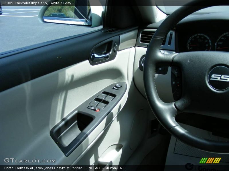 White / Gray 2009 Chevrolet Impala SS