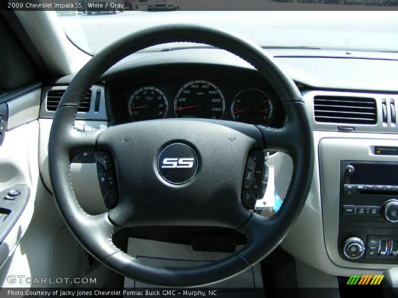 White / Gray 2009 Chevrolet Impala SS