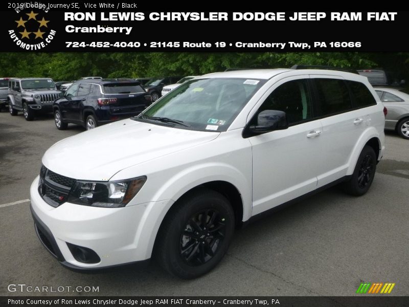 Vice White / Black 2019 Dodge Journey SE