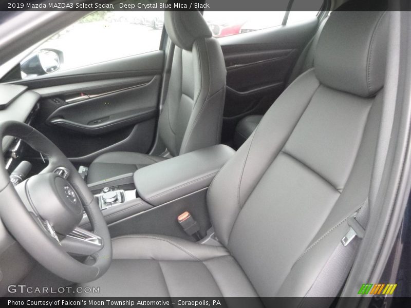 Deep Crystal Blue Mica / Black 2019 Mazda MAZDA3 Select Sedan