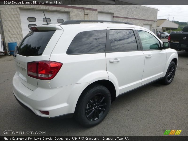 Vice White / Black 2019 Dodge Journey SE