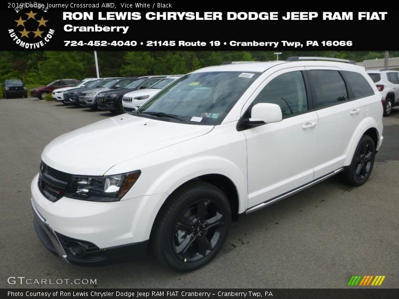 Vice White / Black 2019 Dodge Journey Crossroad AWD