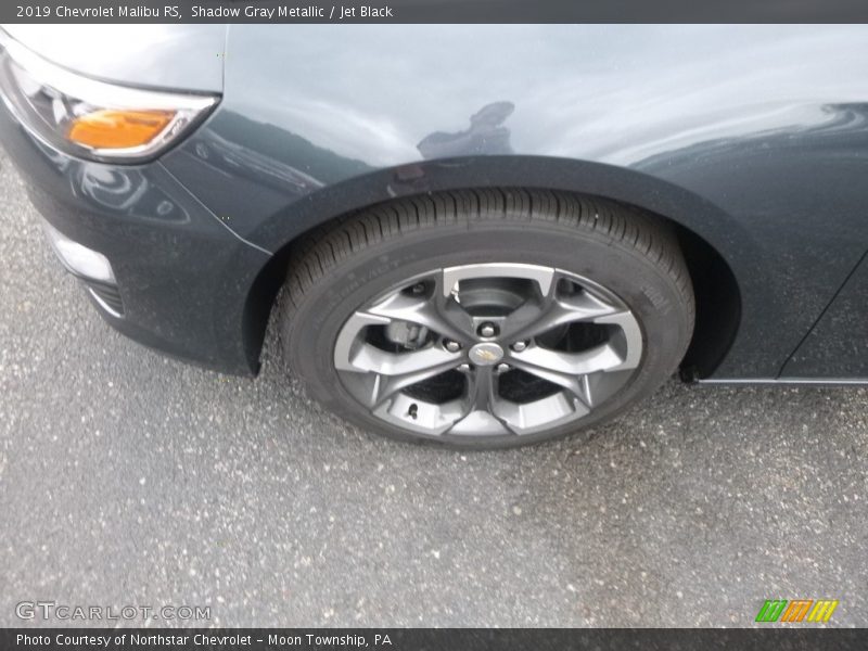 Shadow Gray Metallic / Jet Black 2019 Chevrolet Malibu RS