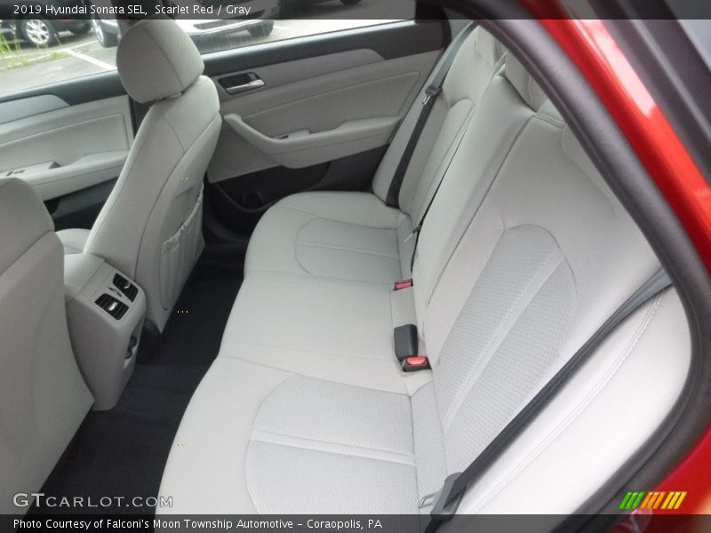 Scarlet Red / Gray 2019 Hyundai Sonata SEL