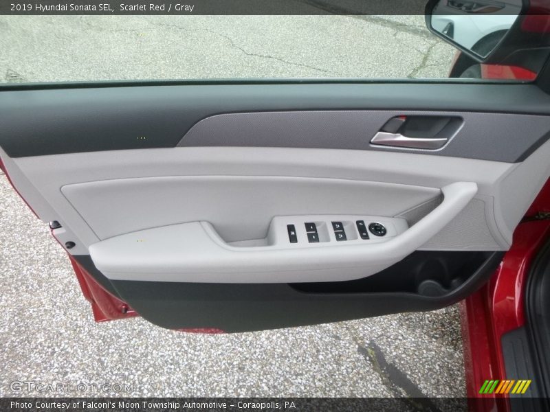Scarlet Red / Gray 2019 Hyundai Sonata SEL
