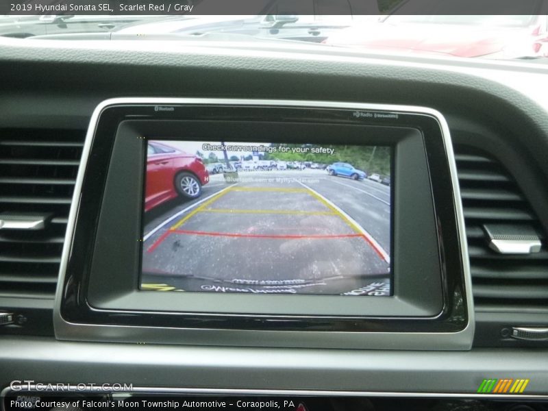 Scarlet Red / Gray 2019 Hyundai Sonata SEL