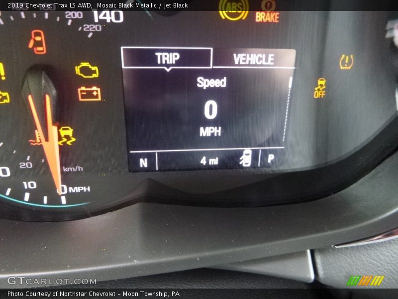 Mosaic Black Metallic / Jet Black 2019 Chevrolet Trax LS AWD