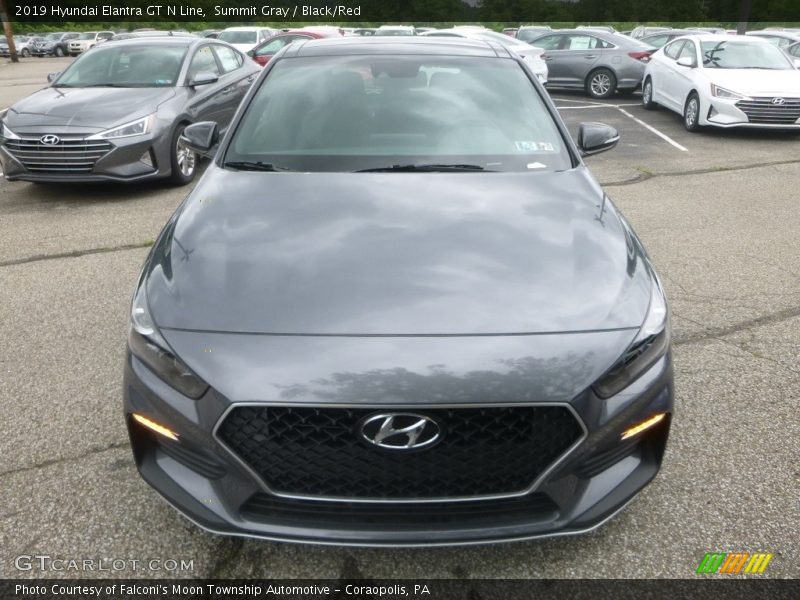 Summit Gray / Black/Red 2019 Hyundai Elantra GT N Line