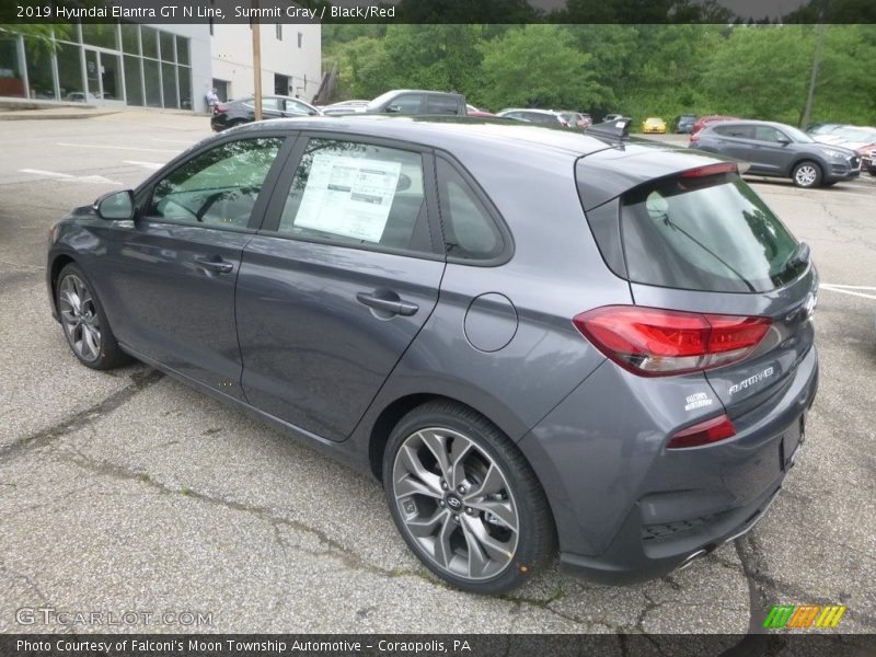Summit Gray / Black/Red 2019 Hyundai Elantra GT N Line